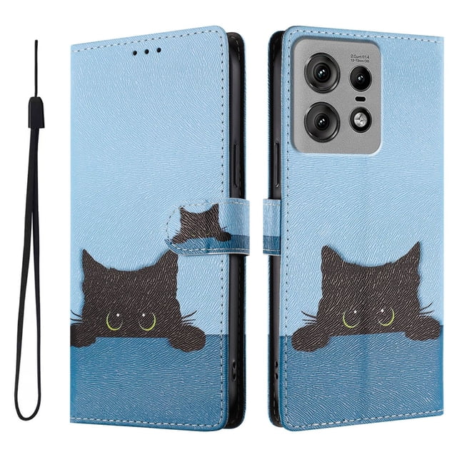 FOXDOCK Funda Tipo Cartera para Motorola Edge 50 Pro con Soporte y Correa – Diseño de Patrones Lindos