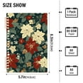 thumbnail image 2 of FORMRS 1-Subject Spiral Notebook 8" x 5" College Ruled 60 Refillable Sheet, 2 Pack, Christmas Blooms, 2 of 7