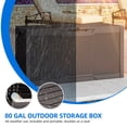thumbnail image 5 of Dextrus 80 Gallon Resin Deck Box,Outdoor Storage Box with Lockable lid for Patio Furniture, Dark Brown, 5 of 8
