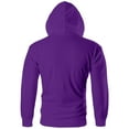 thumbnail image 5 of Dwralegc Mens Zip Up Hoodie Long Sleeves Full-Zip Hooded Jackets Lightweight Drawstring Casual Hoodies Fall Solid Color Athletic Cotas with Pocket Purple 3XL, 5 of 7