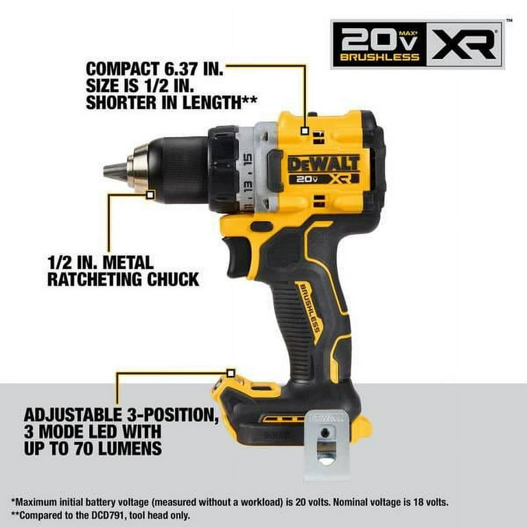 DEWALT ATOMIC 20V MAX Brushless Cordless Drill Driver and Impact Driver Combo Walmart