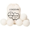 thumbnail image 1 of Bolas de Secadora de Lana Orgánicas XL 6 Bolas por Paquete de Loaddvni, Ahorra Tiempo, Dinero y Energía., 1 of 6
