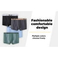 thumbnail image 4 of Mens Underwear, Low Rise Boxer Briefs for Men, Mens Breathable Trunks 4pcs, 4 of 22