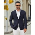 thumbnail image 2 of COOFANDY Men's Casual Blazer Jacket Slim Fit Two Button Suit Jackets Lightweight Knit Sport Coat, 2 of 6