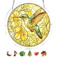 thumbnail image 4 of 83 Pieces Acrylic Suncatcher Jigsaw Puzzle, Unique Acrylic Sun Catcher Puzzle Kit for Doors Garden and Window Hanging, DIY Suncatcher Kits for Adults, 7.48 Inch, 4 of 9