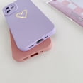 thumbnail image 6 of iPhone 12 Mini Case for Girls,Cute Phone Cases Women Heart Pattern Soft Silicone Protective Cover for iPhone 12 Mini 5.4 inch -Pink, 6 of 8