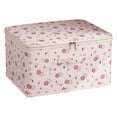 thumbnail image 2 of NWOKYZGH Floral Storage Bins with Zipper Lids Storage Boxes Baskets Cubes with Handles Collapsible Washable Oxford Cloth Closet Shelf Clothes Organizer Containers, 2 of 9