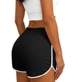 thumbnail image 5 of Dolphin Shorts Women Drawstring Summer Lounge Workout Sports Mini Shorts Booty Athletic Gym Sweatshorts (S, Black), 5 of 7