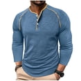 thumbnail image 1 of Mujeres Manga Larga Tops Moda Casual Color Sólido Cuello Redondo Primavera Blusas Camisas, 1 of 3