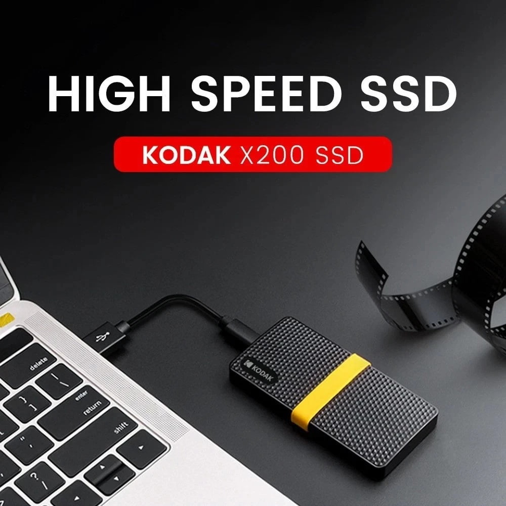 Kodak EKSSD512GX200K SSD X200 Type-C 512GB Solid State Drive