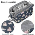 thumbnail image 4 of Toiletries Bag,Dark Blue Princess Unicorn Pattern Mens Womens Toiletry Bag Bathroom Bag,Waterproof Toiletry Travel Bag Dopp Kit Shaving Bag 11x6.3x5.1 Inch, 4 of 5