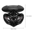 thumbnail image 2 of KAKOWELY Faro Frontal LED Para Motocicleta Con Estilizado Y Material Resistente En Negro, 2 of 5