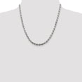thumbnail image 2 of 925 Sterling Silver 4.75mm Rope Chain Necklace Pendant Charm, 2 of 9