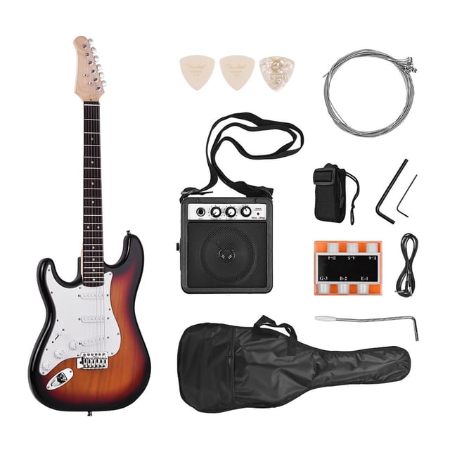 Muslady Guitarra eléctrica Muslady Cuerpo de madera