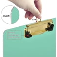 thumbnail image 4 of Coolnut Plain Green Solid Color Clipboard, Acrylic Standard A4 Letter Size Clip Board with Low Profile Clip for Office, Classroom, Doctor, Nurse and Teacher, 12.5"x9", 4 of 7