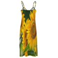 thumbnail image 5 of Sunflower Sleeveless Dress Woman Fashion Long Dresses Women's Summer Suit Dress Summer 2025 Women, 5 of 7