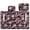 Eagle American Flag Print, variant on COEQINE Universal Golf Cart Seat Cover with Bag-Style Fold Design, Includes Carry Handle, Fits Most 2-Seaters, 51.2x30.3 Inch, Quilted Padding & 4 Front Pockets, Eagle USA US American Flag Splatter