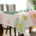 thumbnail image 5 of Yayeee Tablecloths 60" x 108" Rectangle Wrinkle Resistant Party Table Cover, Beige Abstract, 5 of 8