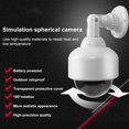 Dummy Security Camera Battery Operated Fake Camera Waterproof Rotatable