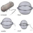 thumbnail image 3 of Reuse With Hook up Stainless Steel Infuser Ball Spice Filter Tea Strainer Seasoning Colanders SMALL, 3 of 8
