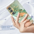 thumbnail image 3 of Feishell Marble Pattern Case for Samsung Galaxy S24, Full Body Protection Hybrid Shockproof Phone Cover,  Slim Lightweight Fashion Case for Samsung Galaxy S24 Women Girls - Green Marble, 3 of 7