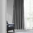 thumbnail image 3 of Graphite Faux Silk Taffeta Curtain (1 Panel), Graphite, 50W X 96L, 3 of 10