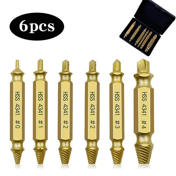6pcs Double Head Broken Screw Extractor Set Screw Extractor Tool