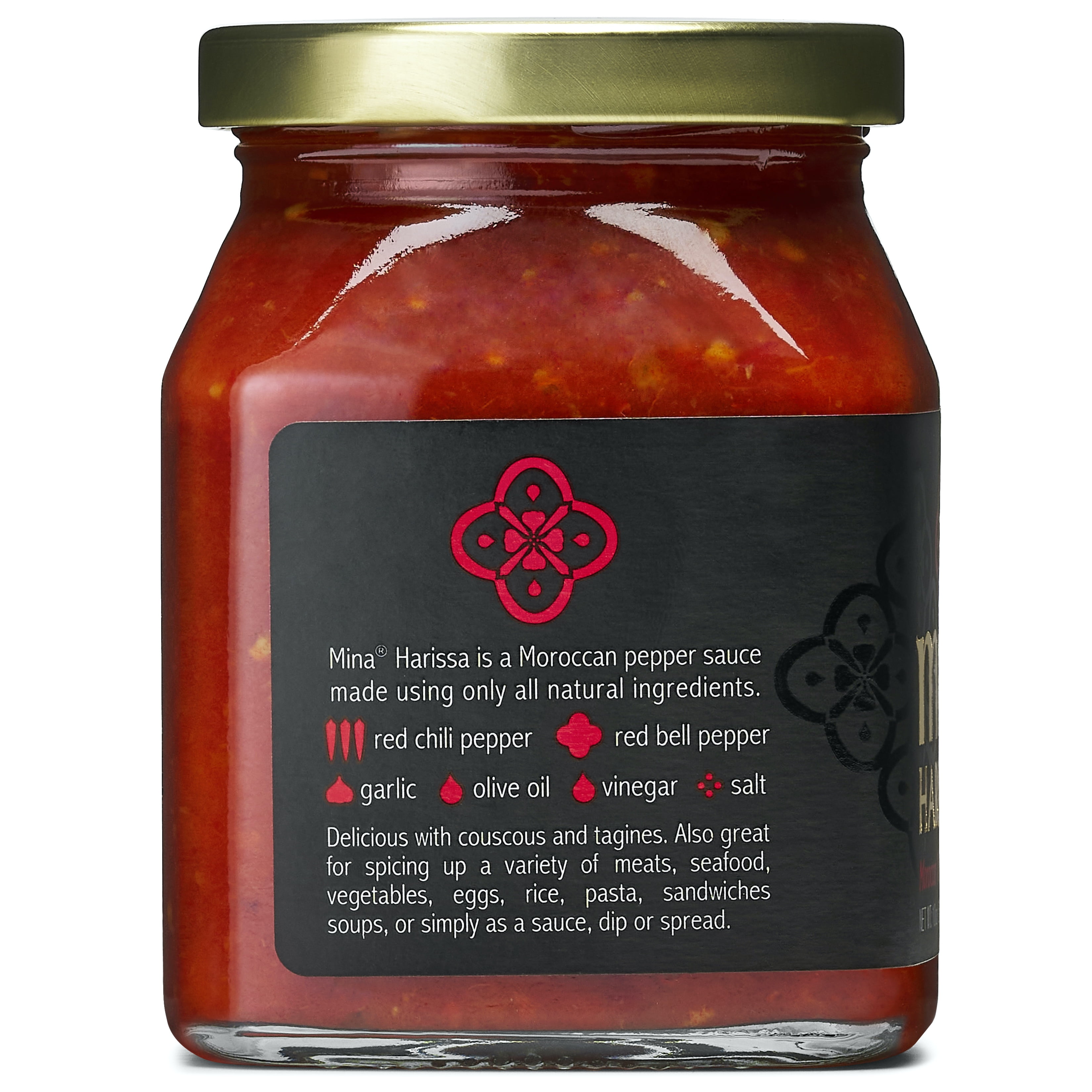 Mina, Harissa Spicy Moroccan Red Pepper Sauce , 10 Fl oz