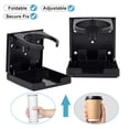 thumbnail image 5 of Gustave 2 Pack Adjustable Folding Boat Cup Holder Drink Holders with Screws & Stickers for Outdoor, Home, Car, RV (Black), 5 of 7
