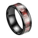 thumbnail image 5 of Anillo de boda de acero de titanio pulido para hombre, accesorios de vestuario 12, 5 of 9