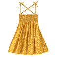 thumbnail image 2 of WEAIXIMIUNG Robes Deux Pièces pour Enfants Vêtements d'Été Princesse Enfant Robe Froncée à Bretelles Fleurs Robe Bébé Fillettes Robe Florale&Jupe 130, 2 of 6