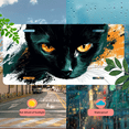 thumbnail image 5 of 1 Pcs 2D Flat License Plate Covers & Frames, Black Cat For Decorative Front, Waterproof For Decoration Aluminum License Plate Covers & Frames Cover For Men Women, 12" X 6", 5 of 7