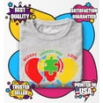 thumbnail image 3 of Shop4Ever Autism Awareness with Balloons Toddler Cotton Toddler's Cotton T-Shirt 3T Heather Grey, 3 of 6