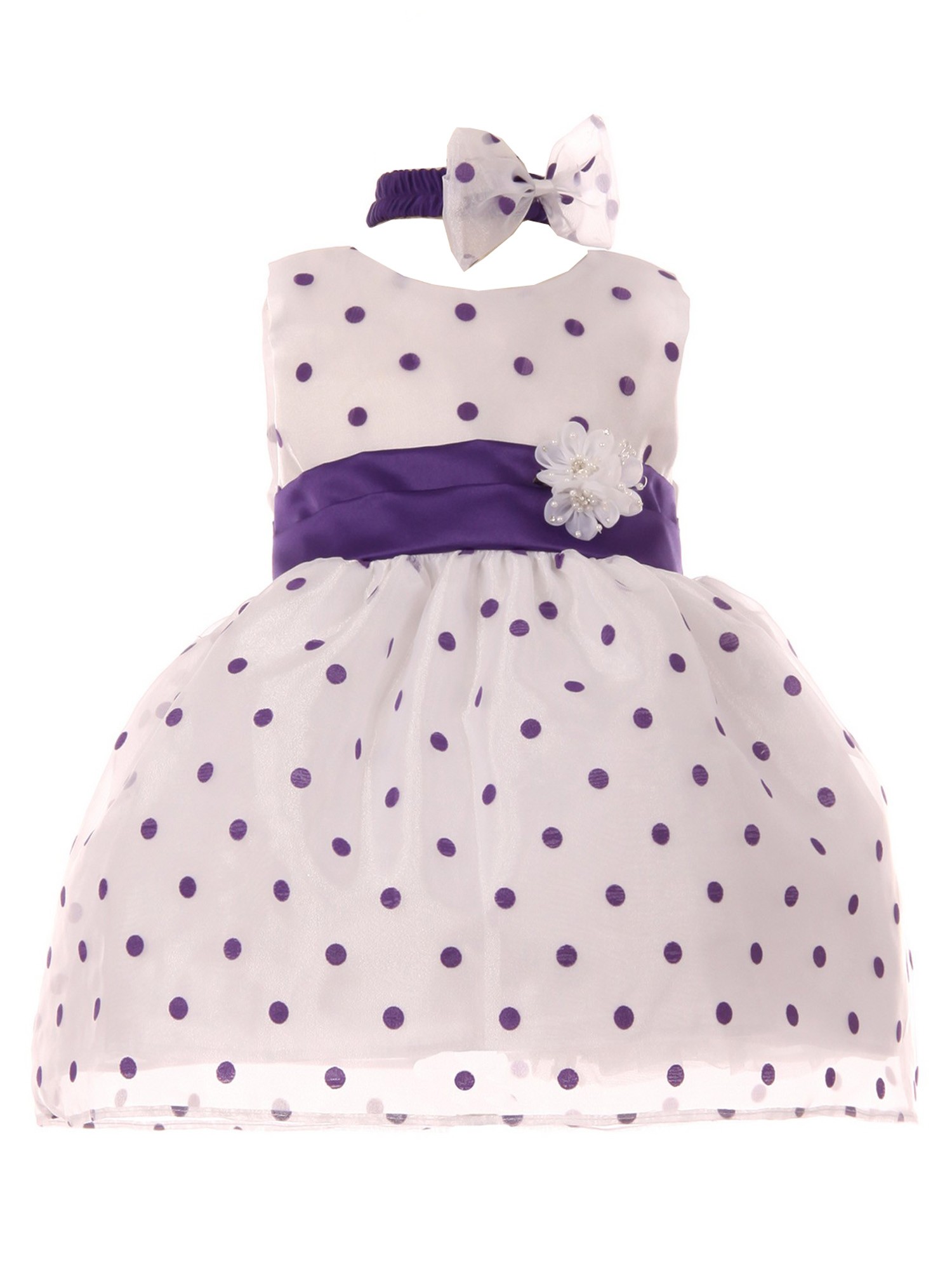 purple color dress for baby girl