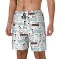 thumbnail image 2 of Haiem Dachshund Dog Puppy Mens Swim Trunks with Compression Liner 2 in 1 Swimming Shorts Stretch Swimwear Quick Dry,Board Shorts-Medium, 2 of 9