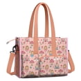 thumbnail image 2 of Teacher Tote Bag,Princess Mushroom Castle Pattern Teacher Utility Tote Bag,Large Work Tote Bags for Women with Multiple Pockets,Top Zipper Closure,13.8x10.6x6.7 Inch, 2 of 5