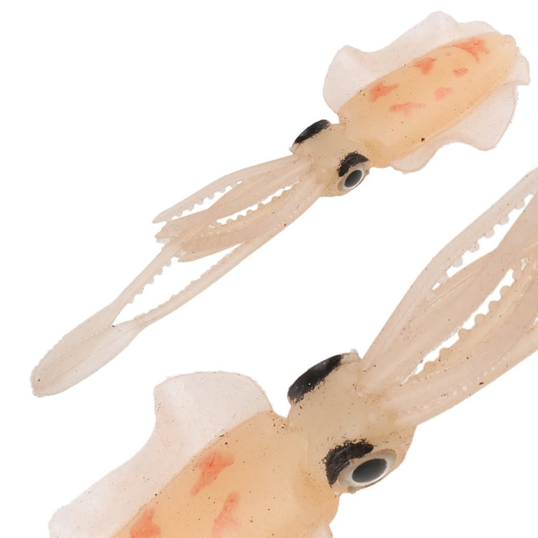 Sea Fishing Bionic Squid Bait with Ear Thin Fin Soft Baits Fish-shaped Fake  Lure 