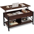 WLIVE Lift Top Coffee Table for Living Room, Rising Top Wood Coffee ...