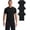 Black/Black/Black, variant on Mens Bamboo Viscose T Shirt Ultra Soft Plain Tshirts for Men Cooling Crew Neck Casual Basic Tee Shirt Undershirt
