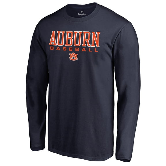 Men's Navy Auburn Tigers Team Unity Baseball Long Sleeve T-Shirt