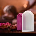 thumbnail image 1 of Molde Arcoiris 3D Arco Iris puente antiadherente silicona muffin vela molde jabones pastel molde (C) Wdftyju Libre de BPA, 1 of 3