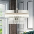 thumbnail image 6 of 49825-91 Livex Lighting Norwich - 7 Light Chandelier in Modern Style - 24 Inches wide by 23.5 Inches high-Brushed Nickel Finish, 6 of 13