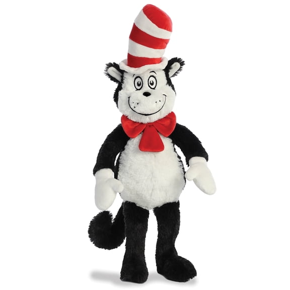 Aurora - Large Multicolor Dr. Seuss - 18" Cat In The Hat - Whimsical Stuffed Animal
