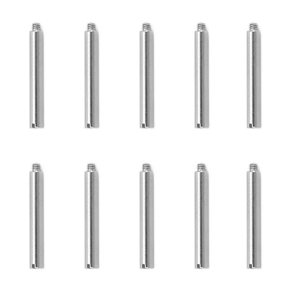 Tubo de tornillo para correa de reloj Bling Bling 10 piezas acero