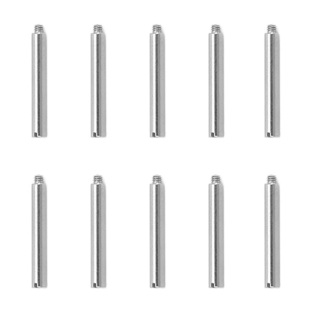 Tubo de tornillo para correa de reloj Bling Bling 10 piezas acero