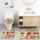 thumbnail image 1 of ABPHQTO Establecer diferentes posturas para niños Juego de alfombras de baño de 3 piezas Alfombra de baño Alfombra de contorno y tapa de inodoro ABPHQTO Cont-CHAPPLE-35676, 1 of 2
