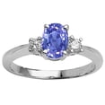 thumbnail image 2 of Tommaso Design� Oval 7x5mm Genuine Tanzanite Engagement Ring, 2 of 9