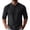 Black, variant on Linen Shirts for Men Breathable Crinkle Frog Button Stand Collar 3/4 Sleeve Daily Tops,Sizes M-4XL