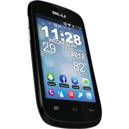 BLU Dash 3.5 256 MB Smartphone, 3.5" LCD480 x 320, Android 2.3 Gingerbread, 3G, Black