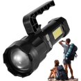 thumbnail image 1 of Linterna LED de luz potente - Linterna LED portátil con zoom telescópico recargable, 1 of 5
